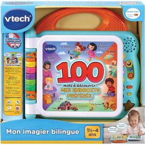 Grosses soldes 🔔 VTECH Mon Imagier Bilingue – Mes Endroits Préférés 🎁 7