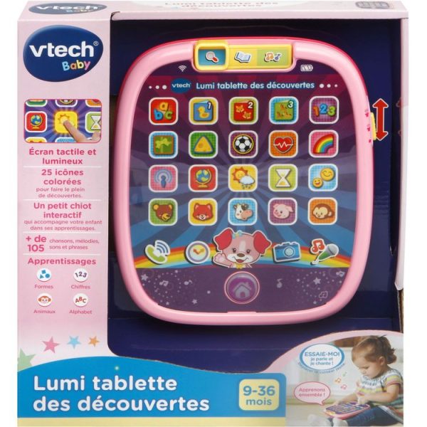 Meilleure affaire 😍 VTECH Tablette Des Découvertes Rose – Lumi ❤️ 3