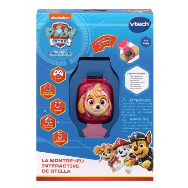 Grosses soldes ⭐ VTECH Pat Patrouille – La Montre-jeu Interactive De Stella – Refresh 3D 🎁 3