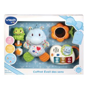 Nouveau ✔️ VTECH Coffret De Naissance Bleu – éveil Des Sens 🎉 7