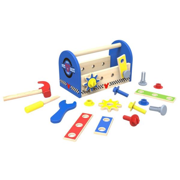 Promo 🧨 DISNEY Jouet En Bois – Boîte à Outils En Bois Mickey Disney 👍 1