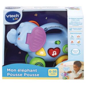 De gros ❤️ VTECH Eléphant Pousse Pousse ⌛ 9