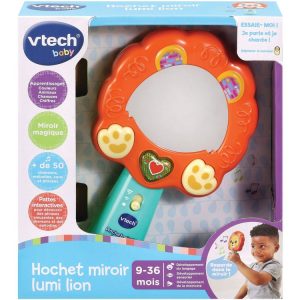 Nouveau 👏 VTECH BABY Hochet Miroir Lumi Lion 🤩 6