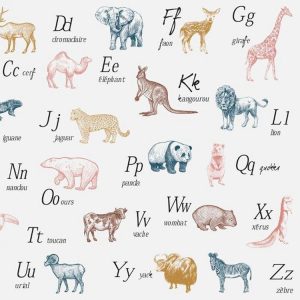 Meilleure affaire ✨ ATMOSPHERA Sticker Animaux Alphabet 50×70 Cm ❤️ 6