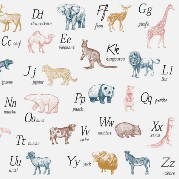 Meilleure affaire ✨ ATMOSPHERA Sticker Animaux Alphabet 50×70 Cm ❤️ 3