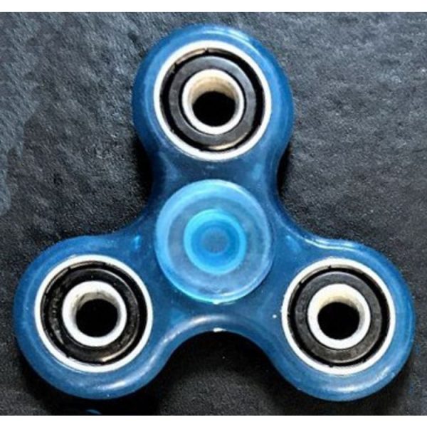 Offres 😉 CestMoiLaPlusBelle Hand Spinner Bleu Clair En ABS Phosphorescent ❤️ 1