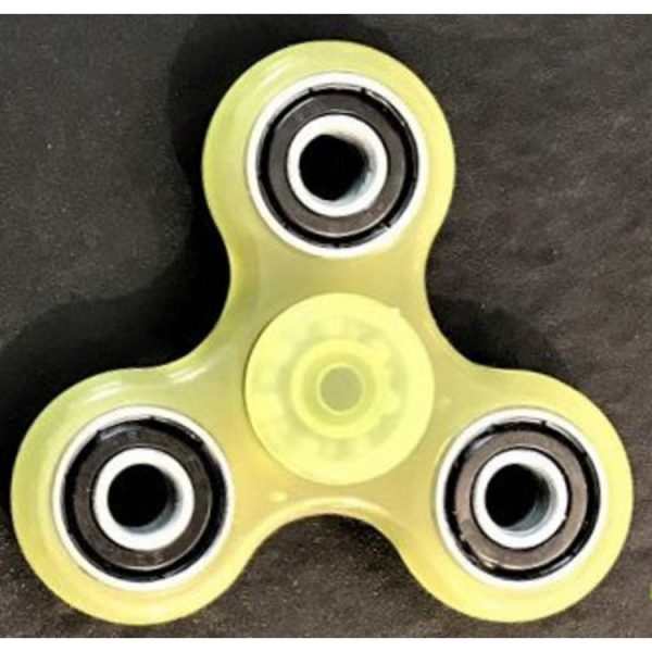 Meilleure vente 🔔 CestMoiLaPlusBelle Hand Spinner Jaune En ABS Phosphorescent 🥰 1