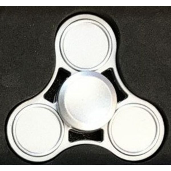 Remise 🎉 CestMoiLaPlusBelle Hand Spinner Gris Argenté En Métal Avec Son Coffret 💯 1