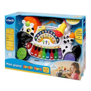 Bon marché 🎁 VTECH Mon Piano Zèbre Jungle Rock Interactif 🎉 6