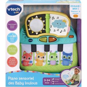 Remise 🎁 VTECH BABY Piano Sensoriel Des Babys Loulous 🔔 6