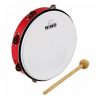 Le moins cher 🌟 TAMBOURIN NINO ABS 25cm +CYMB, ROUGE ⭐ 7