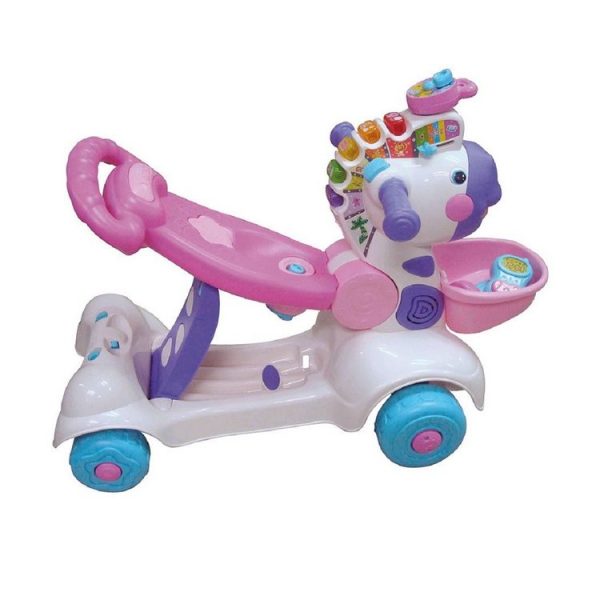 Le moins cher 💯 VTECH Trottino Mon Zèbre Rigolo Rose ⭐ 3