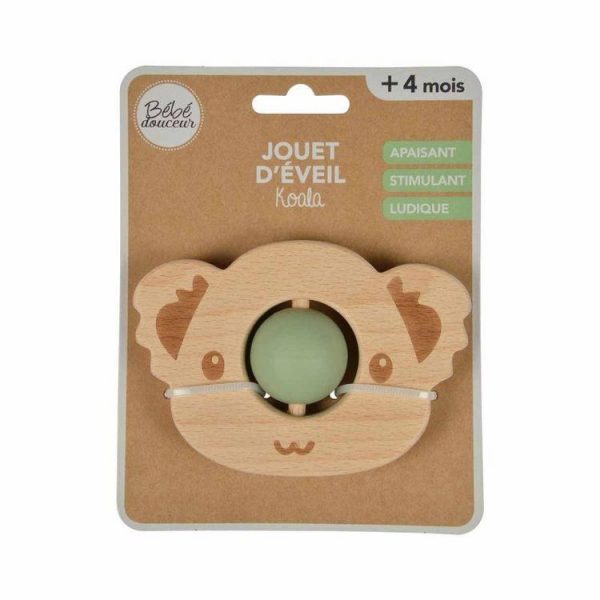 Vente flash ⭐ Paris Prix Jouet D’Éveil Bébé Koala Avec Boule 8cm Vert ⌛ 4