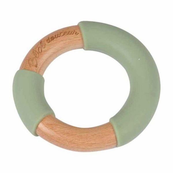 Coupon 🌟 Paris Prix Jouet D’Éveil Bébé Anneau En Bois 7cm Vert 😍 1