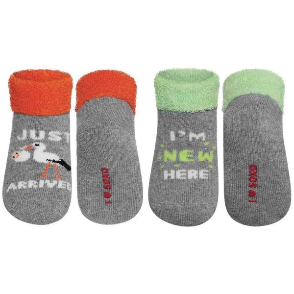 Meilleur prix ⌛ Lot De 2 Paires De Chaussettes Avec Message De Naissance Soxo 🔔 1