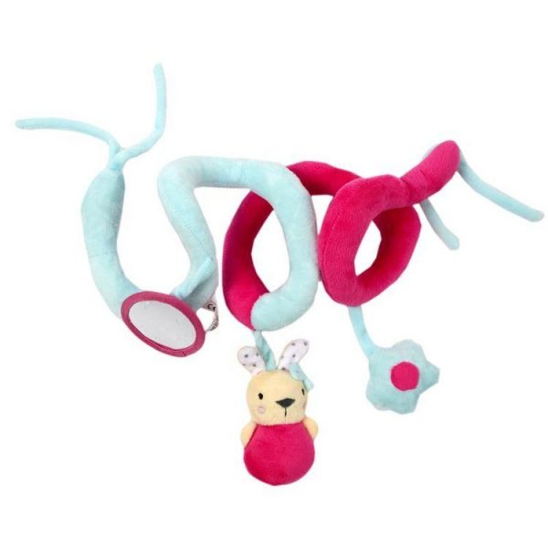 Meilleur prix 🧨 Paris Prix Spirale D’Activités Pour Bébé Lapin 28cm Rose & Bleu 🌟 1