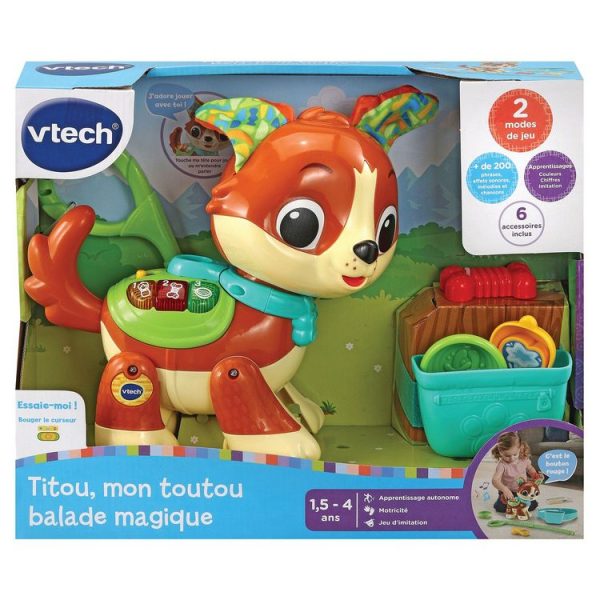 Bon marché 🌟 VTECH Titou, Mon Toutou Balade Magique ⌛ 1