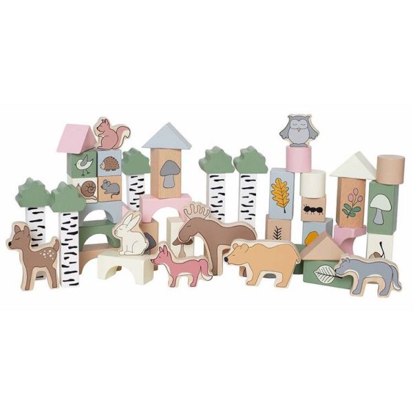 Grosses soldes 👍 Jouet D’éveil – Cubes De Construction – Animaux De La Forêt JaBaDaBaDo 🔔 1