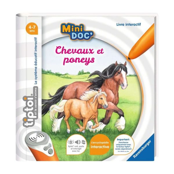 Promo 🎉 RAVENSBURGER Tiptoi® – Mini Doc’ – Chevaux Et Poneys 🔔 1