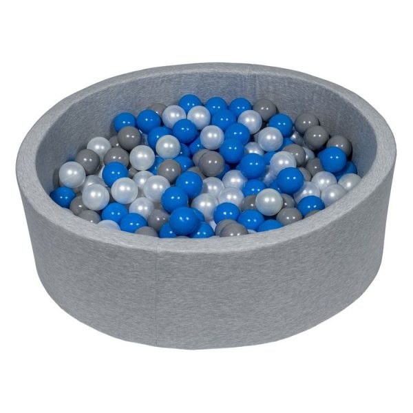 Meilleure vente ✨ Piscine à Balles Aire De Jeu + 300 Balles Perle, Bleu, Gris 🛒 1