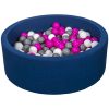 Offres ⭐ Piscine à Balles Aire De Jeu + 200 Balles Bleu Marine Blanc,rose,gris ⌛ 8