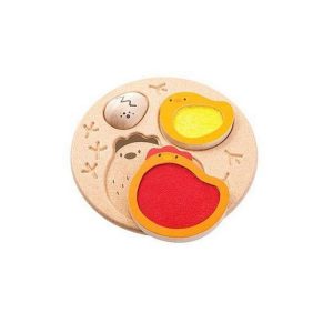 Grosses soldes 🎉 Plan Toys Puzzle à Encastrement En Bois Poule-Oeuf : Le Toucher ✨ 7