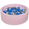 Offres 🛒 Piscine à Balles Aire De Jeu + 200 Balles Rose Perle, Bleu, Argent ❤️ 13