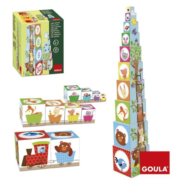 Meilleure affaire 🛒 Goula Cubes à Empiler Forêt ✔️ 1