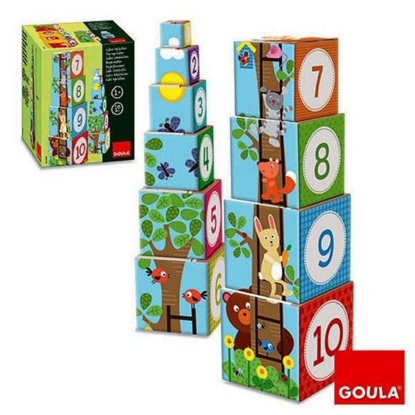 Meilleure affaire 🛒 Goula Cubes à Empiler Forêt ✔️ 3