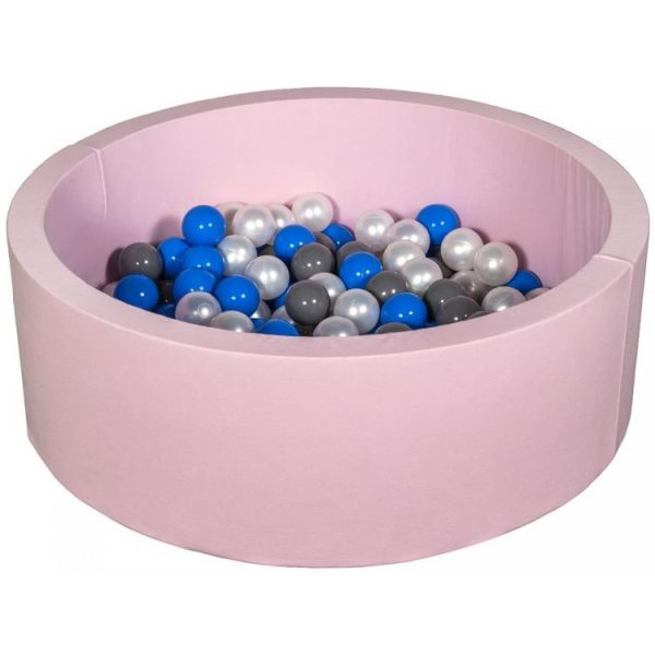 Budget 😉 Piscine à Balles Aire De Jeu + 150 Balles Rose Perle, Bleu, Gris 👏 1