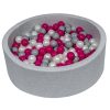 Meilleure affaire 🎁 Piscine à Balles Aire De Jeu + 200 Balles Perle, Rose, Gris 🛒 10