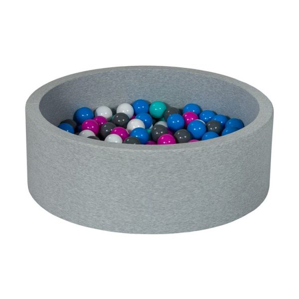 Promo 🛒 Piscine à Balles Aire De Jeu + 150 Balles Blanc, Bleu, Rose, Gris, Turquoise 🌟 1