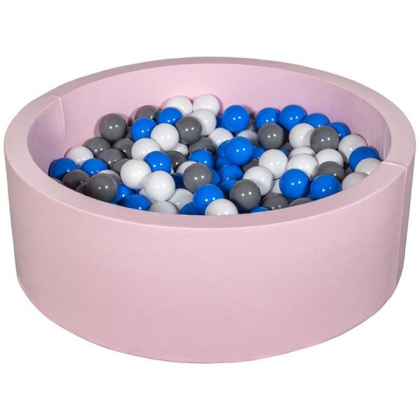 Grosses soldes 🥰 Piscine à Balles Aire De Jeu + 200 Balles Rose Blanc,bleu,gris 😉 1