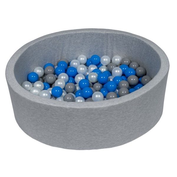 Meilleure vente 🌟 Piscine à Balles Aire De Jeu + 150 Balles Perle, Bleu, Gris 🧨 1