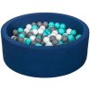 Meilleure vente 🔔 Piscine à Balles Aire De Jeu + 300 Balles Bleu Marine Blanc,gris,turquoise ⭐ 7