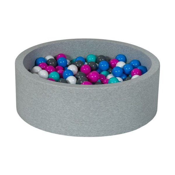 Meilleur prix 🔔 Piscine à Balles Aire De Jeu + 300 Balles Blanc, Bleu, Rose, Gris, Turquoise ❤️ 1